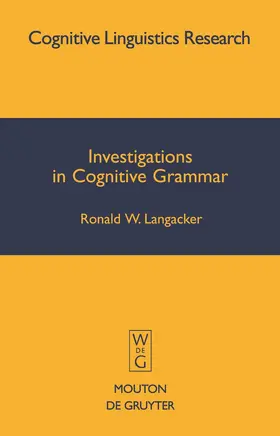 Langacker |  Investigations in Cognitive Grammar | Buch |  Sack Fachmedien
