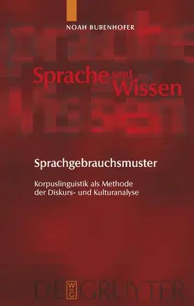 Bubenhofer |  Sprachgebrauchsmuster | Buch |  Sack Fachmedien