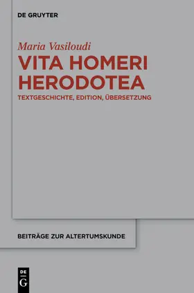 Vasiloudi |  Vita Homeri Herodotea | eBook | Sack Fachmedien