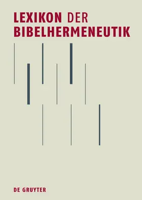 Wischmeyer |  Lexikon der Bibelhermeneutik | Buch |  Sack Fachmedien