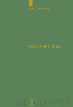 Clayman |  Timon of Phlius | Buch |  Sack Fachmedien