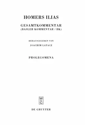 Graf / Jong / Latacz |  Prolegomena | Buch |  Sack Fachmedien