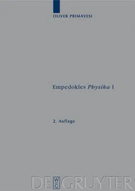 Primavesi |  Empedokles "Physika" I | Buch |  Sack Fachmedien