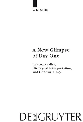Giere | A New Glimpse of Day One | Buch | 978-3-11-022433-7 | www2.sack.de