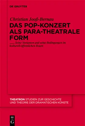 Jooß-Bernau |  Das Pop-Konzert als para-theatrale Form | eBook | Sack Fachmedien