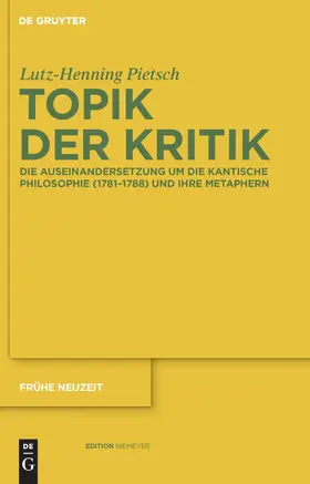 Pietsch |  Topik der Kritik | Buch |  Sack Fachmedien