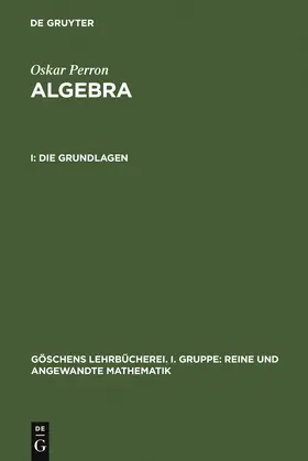 Perron |  Die Grundlagen | Buch |  Sack Fachmedien
