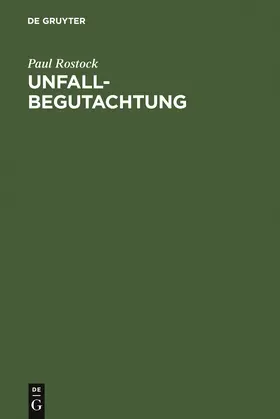 Rostock |  Unfallbegutachtung | Buch |  Sack Fachmedien