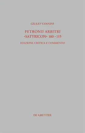 Vannini |  Petronii Arbitri "Satyricon" 100-115 | eBook | Sack Fachmedien