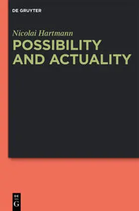 Hartmann |  Possibility and Actuality | Buch |  Sack Fachmedien