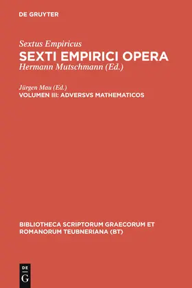 Sextus Empiricus / Mau |  Adversus mathematicos | Buch |  Sack Fachmedien