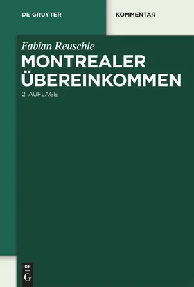 Reuschle |  Montrealer Übereinkommen | Buch |  Sack Fachmedien