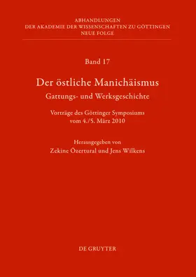 Özertural / Wilkens |  Der östliche Manichäismus – Gattungs- und Werksgeschichte | eBook | Sack Fachmedien