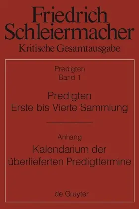 Meckenstock |  Predigten. Erste bis Vierte Sammlung (1801-1820) mit den Varianten der Neuauflagen (1806-1826) | eBook | Sack Fachmedien