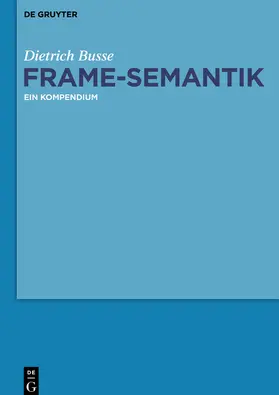 Busse |  Frame-Semantik | Buch |  Sack Fachmedien