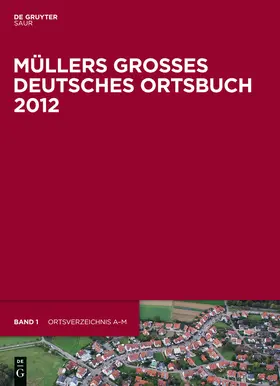 [unknown] |  Müllers Großes Deutsches Ortsbuch 2012 | Buch |  Sack Fachmedien
