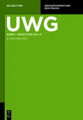 Teplitzky / Peifer / Leistner |  UWG | Buch |  Sack Fachmedien