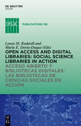 Dorta-Duque / Rudasill | Open Access and Digital Libraries | Buch | 978-3-11-028085-2 | sack.de