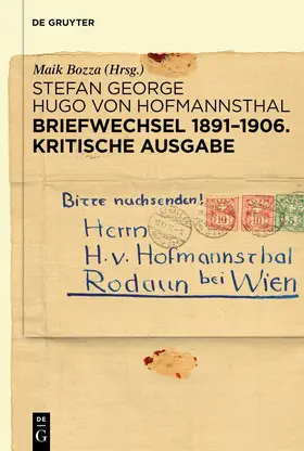 George / Hofmannsthal / Bozza |  Briefwechsel 1891-1906. Kritische Ausgabe | Buch |  Sack Fachmedien