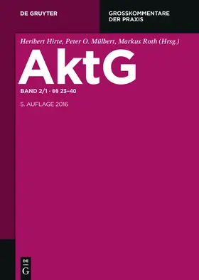 Röhricht / Schall |  AktG | eBook | Sack Fachmedien