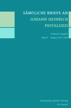 Horlacher / Tröhler |  August 1817-1820 | eBook | Sack Fachmedien