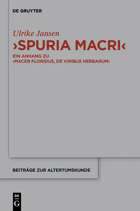 Jansen |  "Spuria Macri" | eBook | Sack Fachmedien