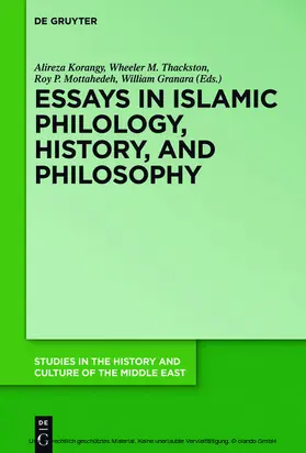 Korangy / Mottahedeh / Thackston |  Essays in Islamic Philology, History, and Philosophy | eBook | Sack Fachmedien