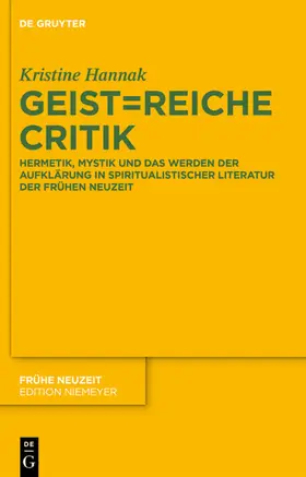 Hannak |  Geist=reiche Critik | eBook | Sack Fachmedien