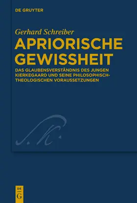 Schreiber |  Apriorische Gewissheit | Buch |  Sack Fachmedien