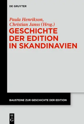 Henrikson / Janss |  Geschichte der Edition in Skandinavien | eBook | Sack Fachmedien