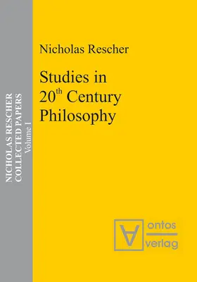 Rescher |  Studies in 20th Century Philosophy | Buch |  Sack Fachmedien