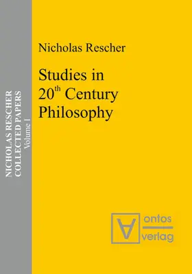Rescher |  Studies in 20th Century Philosophy | eBook | Sack Fachmedien