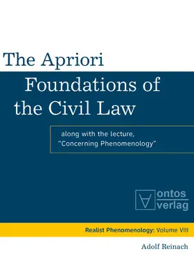 Crosby / Reinach |  The Apriori Foundations of the Civil Law | Buch |  Sack Fachmedien