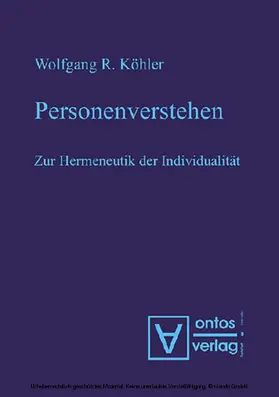 Köhler | Personenverstehen | E-Book | www2.sack.de