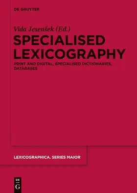 Jesenšek | Specialised Lexicography | Buch | 978-3-11-033338-1 | sack.de