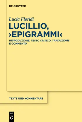 Floridi |  Lucillio, "Epigrammi" | eBook | Sack Fachmedien