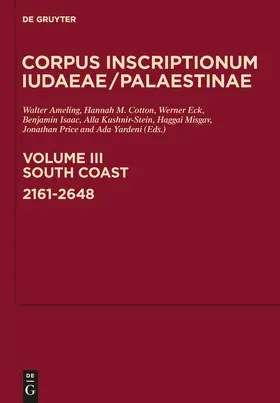 Ameling / Cotton / Eck |  Corpus Inscriptionum Iudaeae/Palaestinae 3 | Buch |  Sack Fachmedien