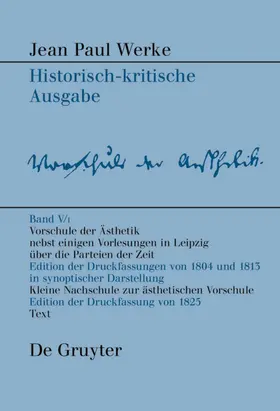 Hunfeld / Bambeck | Vorschule der Aesthetik | E-Book | sack.de