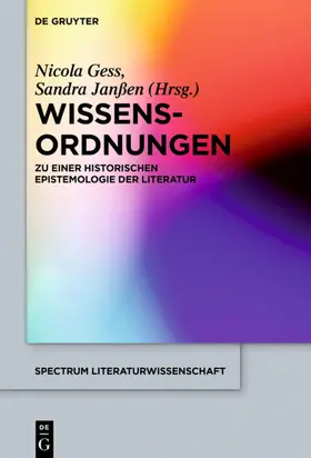 Gess / Janßen |  Wissens-Ordnungen | eBook | Sack Fachmedien