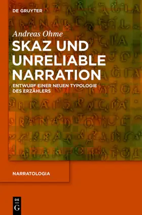 Ohme |  Skaz und Unreliable Narration | Buch |  Sack Fachmedien