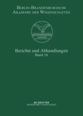  Berichte und Abhandlungen. Band 16 | eBook | Sack Fachmedien