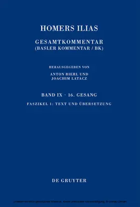  Homerus: Homers Ilias. Sechzehnter Gesang | eBook | Sack Fachmedien