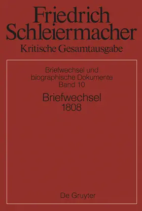 Gerber / Schmidt | Briefwechsel 1808 | Buch | 978-3-11-042692-2 | sack.de