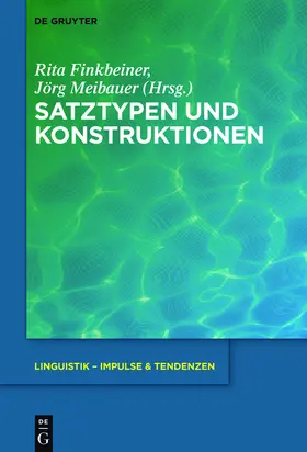 Meibauer / Finkbeiner |  Satztypen und Konstruktionen | Buch |  Sack Fachmedien