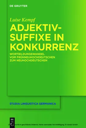 Kempf | Adjektivsuffixe in Konkurrenz | E-Book | sack.de