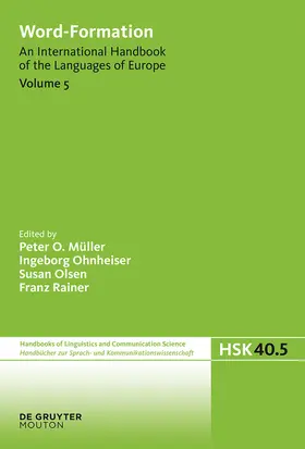 Müller / Ohnheiser / Olsen |  Word-Formation, Word-Formation | Buch |  Sack Fachmedien