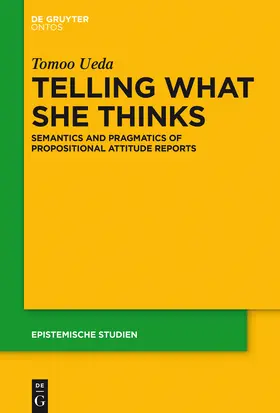 Ueda | Telling What She Thinks | Buch | 978-3-11-043880-2 | sack.de