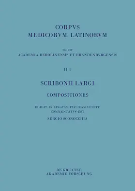 Sconocchia | Scribonii Largi Compositiones | Buch | 978-3-11-043961-8 | www2.sack.de