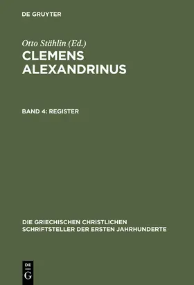 Stählin |  Register - Erster und Zweiter Teil | Buch |  Sack Fachmedien