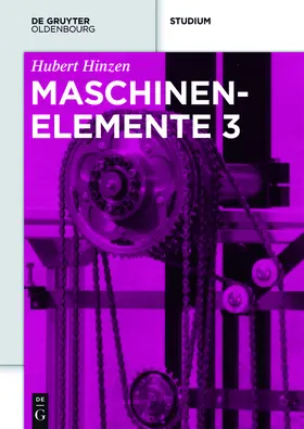 Hinzen |  Maschinenelemente 3 | eBook | Sack Fachmedien